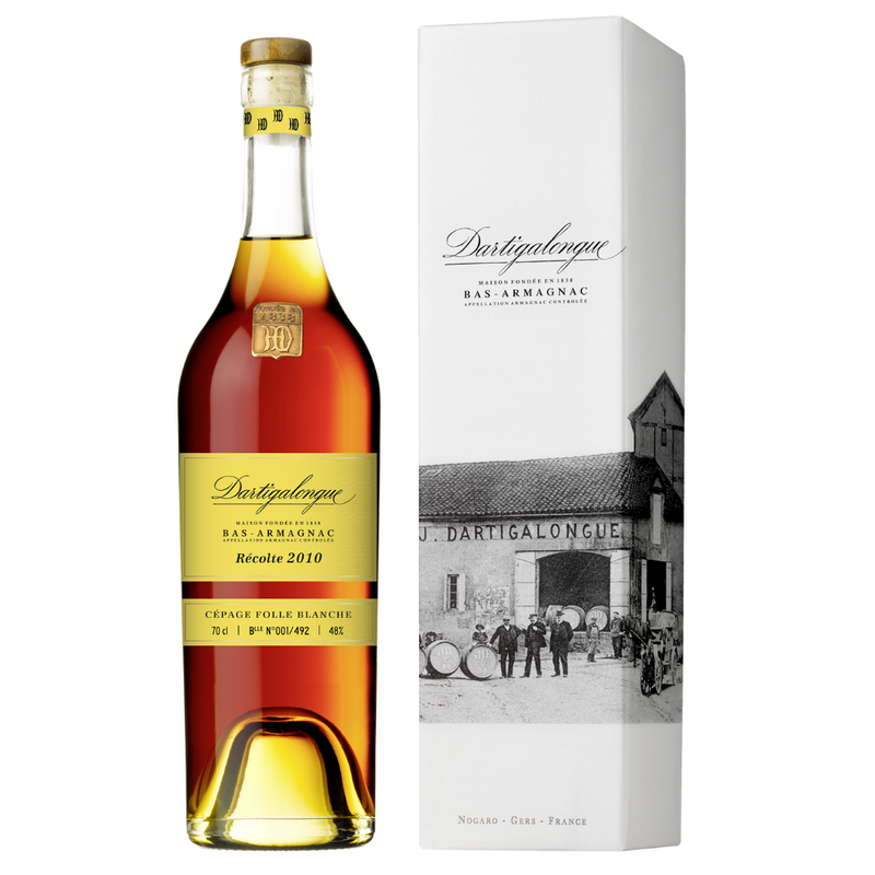 Armagnac Dartigalongue Brut de fût 2010  - Folle-Blanche 70cl